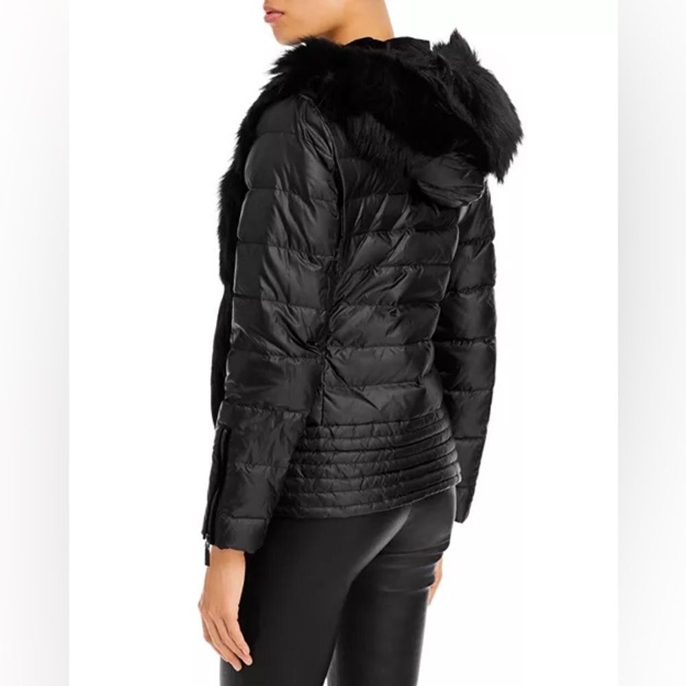 Nwt Dawn Levy Hooded Shearling Panel Coat — image 4 of 8